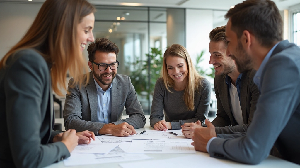 UX-team in samenwerking bij brainstormsessie over interfaceontwerp en gebruikersfeedback